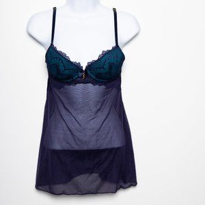 Lingerie from La Vie En Rose in XS (Royal Blue)